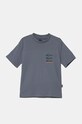 Детская хлопковая футболка Quiksilver VERTICAL LOGOS хлопок голубой EQBZT04782