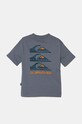 Quiksilver tricou de bumbac pentru copii VERTICAL LOGOS EQBZT04782 albastru AW24