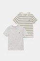 Calvin Klein Jeans t-shirt bawełniany dziecięcy 2-pack nadruk szary IB0IB02406.128.176.9BYH