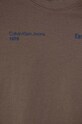 Calvin Klein Jeans t-shirt bawełniany dziecięcy brązowy IB0IB02236.104.116.9BYH