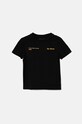 Calvin Klein Jeans t-shirt bawełniany dziecięcy nadruk czarny IB0IB02236.104.116.9BYH