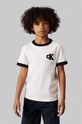 Calvin Klein Jeans t-shirt bawełniany dziecięcy bawełna biały IB0IB02241.9BYH