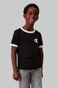 Calvin Klein Jeans t-shirt bawełniany dziecięcy bawełna czarny IB0IB02241.9BYH