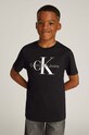 Calvin Klein Jeans t-shirt bawełniany dziecięcy nadruk czarny IU0IU00676.104.116.9BYH
