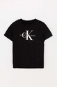 Calvin Klein Jeans t-shirt bawełniany dziecięcy IU0IU00676.104.116.9BYH czarny AW24