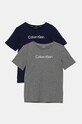 Дитяча бавовняна футболка Calvin Klein Underwear 2-pack бавовна сірий B70B700504.9BYH