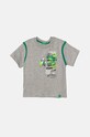 United Colors of Benetton tricou de bumbac pentru copii print gri 3I1XG10FC.P.Seasonal