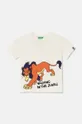 United Colors of Benetton t-shirt bawełniany dziecięcy x Disney nadruk beżowy 3I1XC10LJ.G.Seasonal