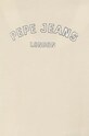 Хлопчик Дитяча бавовняна футболка Pepe Jeans ALDRIDGE PB503918 бежевий