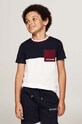 Dječja pamučna majica kratkih rukava Tommy Hilfiger pamuk bijela KB0KB09275.9BYH.128.176