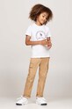 Дитяча бавовняна футболка Tommy Hilfiger білий KB0KB09278.9BYH.74.122