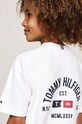 Dječaci Dječja pamučna majica kratkih rukava Tommy Hilfiger KB0KB09280.9BYH.128.176 bijela