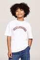 Dětské bavlněné tričko Tommy Hilfiger kulatý bílá KB0KB09283.9BYH.128.176