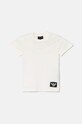 Chłopiec Emporio Armani t-shirt bawełniany dziecięcy 3-pack 6D4DJ6.4J54Z granatowy