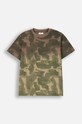 Coccodrillo t-shirt bawełniany dziecięcy wzorzyste zielony ZC4143210VBA