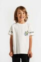 Coccodrillo t-shirt bawełniany dziecięcy wzorzyste biały ZC4143202WBK