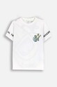 Coccodrillo t-shirt bawełniany dziecięcy ZC4143202WBK biały AW24
