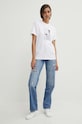Calvin Klein t-shirt bawełniany K20K207579 biały AW24