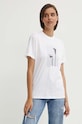 Calvin Klein t-shirt bawełniany biały K20K207579