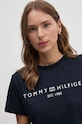 Tommy Hilfiger t-shirt bawełniany granatowy WW0WW39782