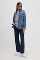 Tommy Hilfiger t-shirt bawełniany WW0WW42323 granatowy AW24