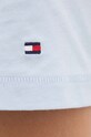 Bavlněné tričko Tommy Hilfiger modrá WW0WW42589