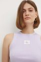 Calvin Klein Jeans top fioletowy J20J223616