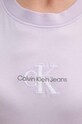 Бавовняна футболка Calvin Klein Jeans фіолетовий J20J223556