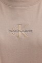 Бавовняна футболка Calvin Klein Jeans J20J223563 бежевий