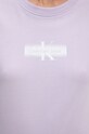 Pamučna majica Calvin Klein Jeans J20J223625 ljubičasta