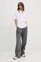 Calvin Klein Jeans pamut póló J20J224349 fehér AW24