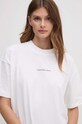 Bavlnené tričko Calvin Klein Jeans biela J20J224349