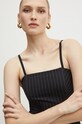 Top Patrizia Pepe 8C0729.A457 μαύρο