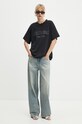Iceberg tricou din bumbac F5C1.6307 negru AW24