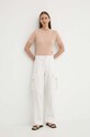 G-Star tricou din bumbac D24604.D597 roz AW24