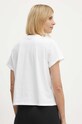 Ρούχα Βαμβακερό μπλουζάκι DKNY DP4T9699 λευκό