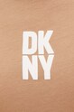 Бавовняна футболка Dkny DP4T9699 коричневий