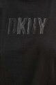 Βαμβακερό μπλουζάκι DKNY DP4T9672 μαύρο