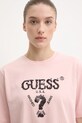 Бавовняна футболка Guess AURLIE рожевий V4YI06.I3Z14