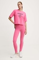 Guess t-shirt bawełniany AURLIE V4YI06.I3Z14 różowy SS25