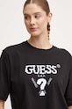 Guess t-shirt bawełniany AURLIE czarny V4YI06.I3Z14