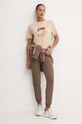 Guess t-shirt bawełniany INS V4YI07.I3Z14 beżowy AW24