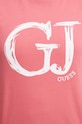 Guess t-shirt bawełniany SARA V4YI01.K8FQ4 różowy