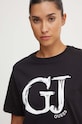 Guess t-shirt bawełniany SARA czarny V4YI01.K8FQ4