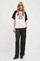 MSGM tricou din bumbac 3741MDM86.247798 bej AW24