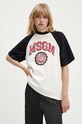 MSGM tricou din bumbac bej 3741MDM86.247798