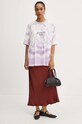 Weekend Max Mara t-shirt bawełniany 2425946041600 biały AW24