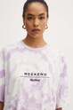 Weekend Max Mara t-shirt bawełniany biały 2425946041600