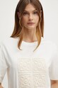 Weekend Max Mara t-shirt bawełniany biały 2425976041600
