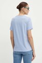 Odzież Guess t-shirt bawełniany GLITTERY W4YI09.JA914 niebieski